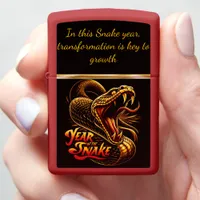 Chinese New Year showcasing year of the snake 2025 Zippo Lighter