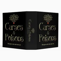 Curses and Poisons 3 Ring Binder