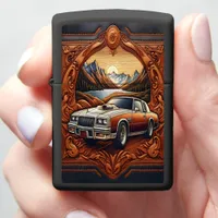 Classic 80s Car in Scenic Dream Zippo Lighter