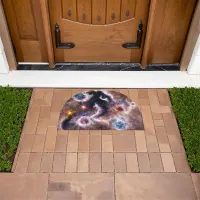 A Captivating Abstract Galactic Nebula Doormat