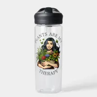 Plants are my Therapy | Funny Plant Addict Water Bottle