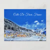 Colle-Di-Fuori, France Winter Postcard