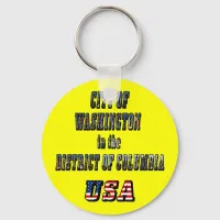 City of Washington in the District of Columbia USA Keychain