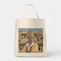 Pope Benedict XVI with the Vatican City Tote Bag