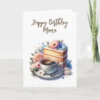 Coffee and Cake | Happy Birthday Mama Card