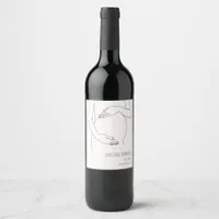 Expecting Happiness Baby Pregnancy Announcement Wine Label