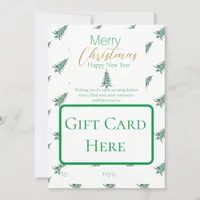 Green  Pagoda Christmas Tree Gift Card Holder