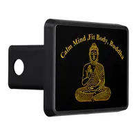 Golden Buddha in Calm Pose Hitch Cover