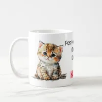 Cute Kitten Post-menopausal Childless Cat Lady  Coffee Mug