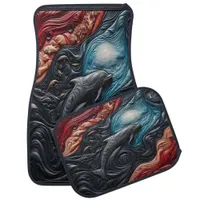 Dolphin Grace in Vibrance Car Floor Mat