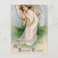 Vintage Easter Angel Child Postcard