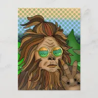 Retro Bigfoot | Pop Art Sasquatch  Postcard