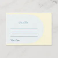 Bridal Wedding Advice Enclosure Card