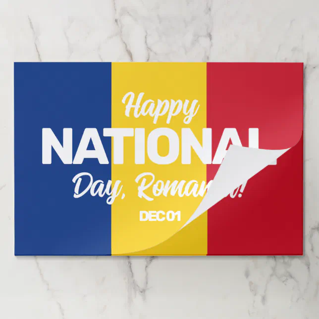 Romania Independence Day Romanian National Flag Paper Pad