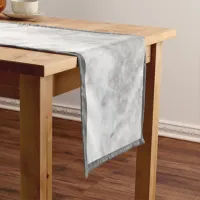 Simple White and Grey Marble |  Short Table Runner