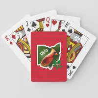 Cardinal and Buckeyes Ohio Poker Cards