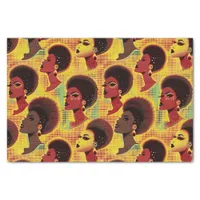 Elegant Ethnic African Woman Pattern in Rich Color Tissue Paper