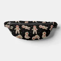 Voodoo Dolls Black Halloween Horror Patterned Fanny Pack