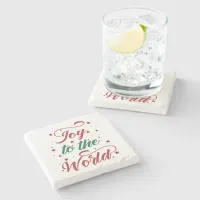 joy to the world stone coaster