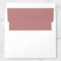 Dusty Rose Wedding Envelope Liner