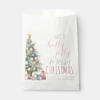 Holly Jolly Merry Christmas Gift Holiday Season Favor Bag