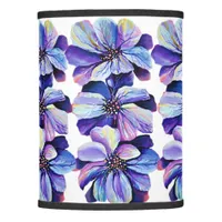 Delphinium  flowers painting lamp shade