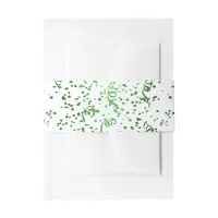 Green Confetti Birthday Party  Wedding Belly Band