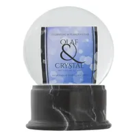 Chic 45th 51st 65th Sapphire Wedding Anniversary Snow Globe