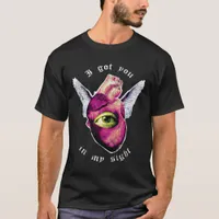 Valentine Sight Mixed Media Grunge T-Shirt