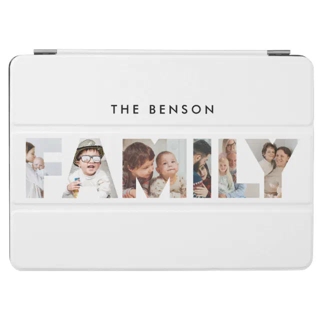 Family Photos Collage White iPad Air Cover