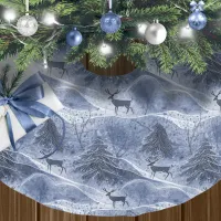 Blue Christmas Pattern#13 ID1009 Brushed Polyester Tree Skirt
