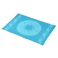 Celtic Knotwork Fish in Blue Cloth Placemat