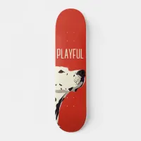 Red Dalmatian Skateboard