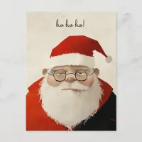 Tired Santa Postcard