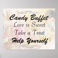 Candy Buffet Wedding or Baby Shower Sign