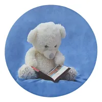 Teddy Bear Time to Read Round Eraser