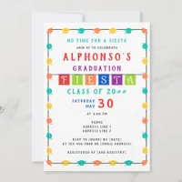 2024 Colorful Mexican Fiesta Graduation Party Invitation