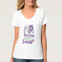 This Diva Needs A Drink Mardi Gras T-Shirt