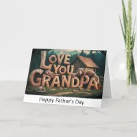 *~* AP86 LOVE YOU GPANDPA Father's Day Card