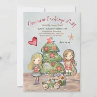 Holiday Ornament Exchange Party Invitation