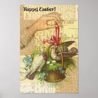 Birds in a Basket, Easter Poster