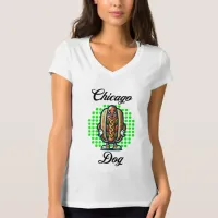 Chicago Hot dog Retro Pop Art T-Shirt
