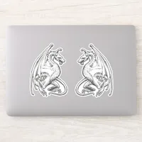 Winged Dragons Vinyl Stickers