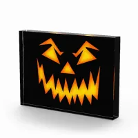 Scary Halloween Pumpkin Face Photo Box