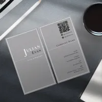 Classy Professional Monotone Business Card