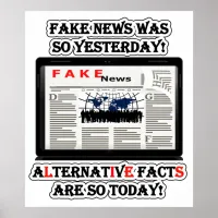 Fake News and Alternative Facts Value Poster Paper