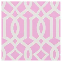 Chic Pink Trellis Lattice Pattern Fabric