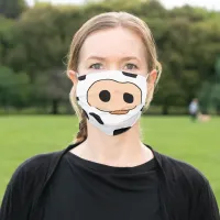 Funny Cow's Nose Adult Cloth Face Mask