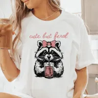 Cute but Feral Raccoon Tri-Blend Shirt