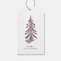 Purple Christmas Pattern#10 ID1009 Gift Tags